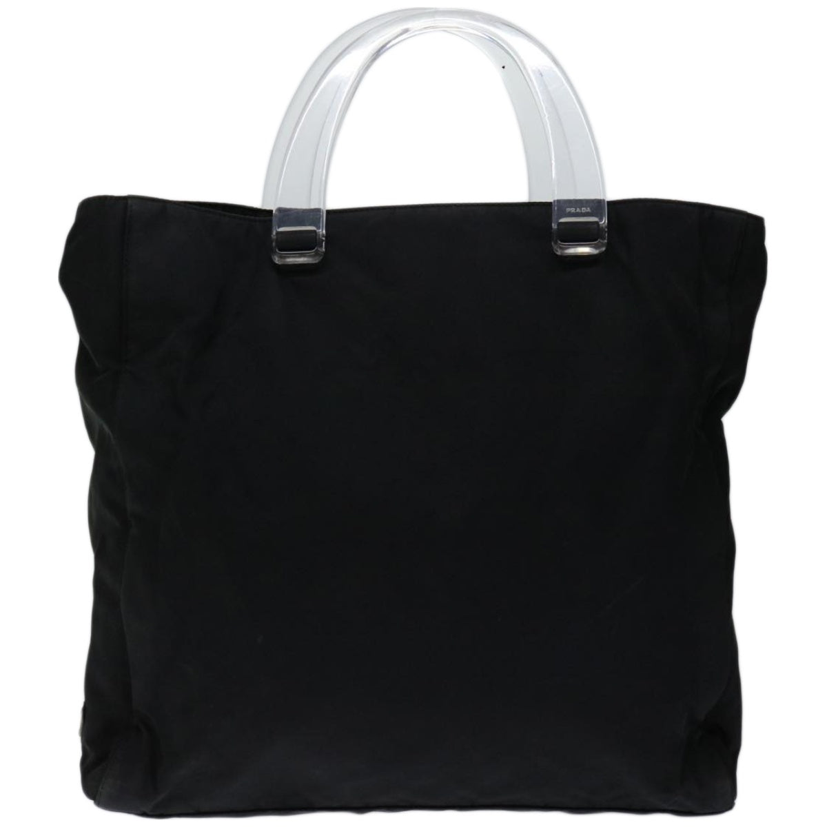 PRADA Hand Bag Nylon Black  67220