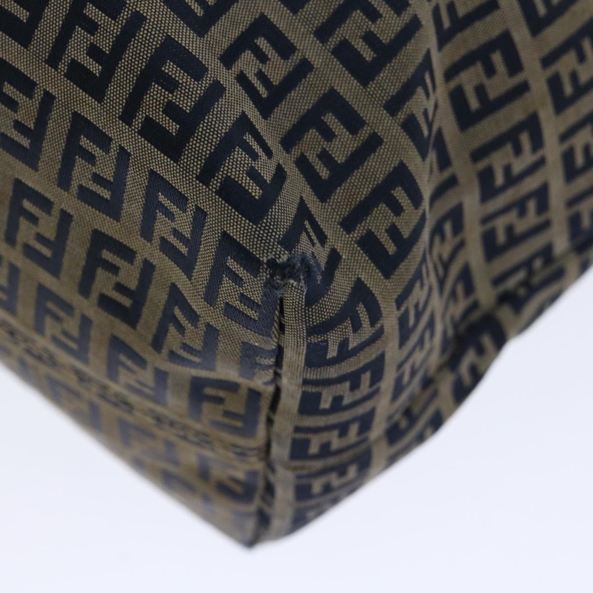 FENDI Zucchino Canvas Tote Bag Navy 4276 26764 01867226