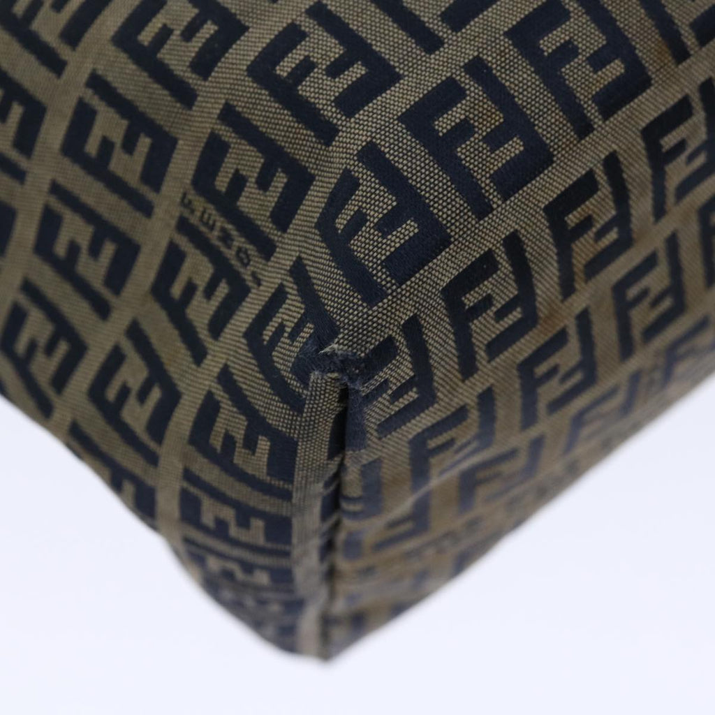 FENDI Zucchino Canvas Tote Bag Navy 4276 26764 01867226