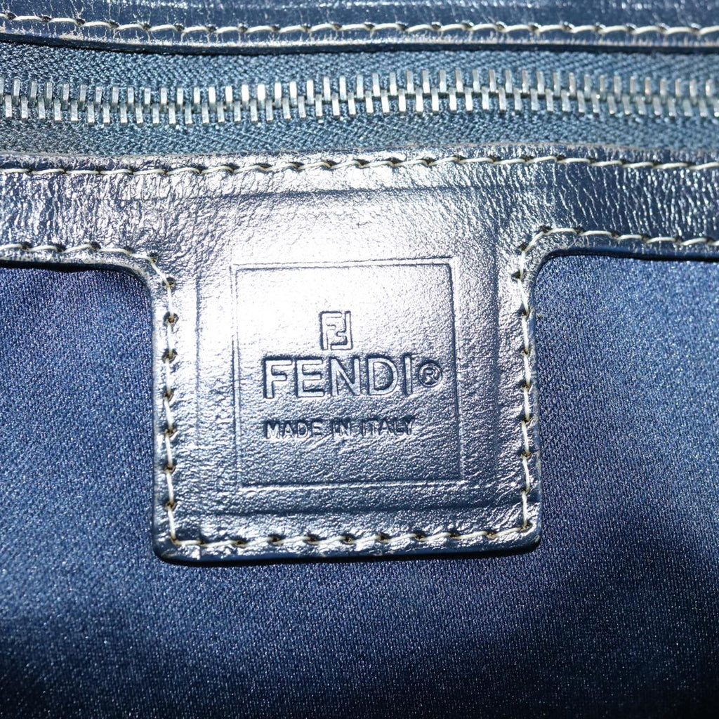 FENDI Zucchino Canvas Tote Bag Navy 4276 26764 01867226