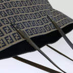 FENDI Zucchino Canvas Tote Bag Navy 4276 26764 01867226