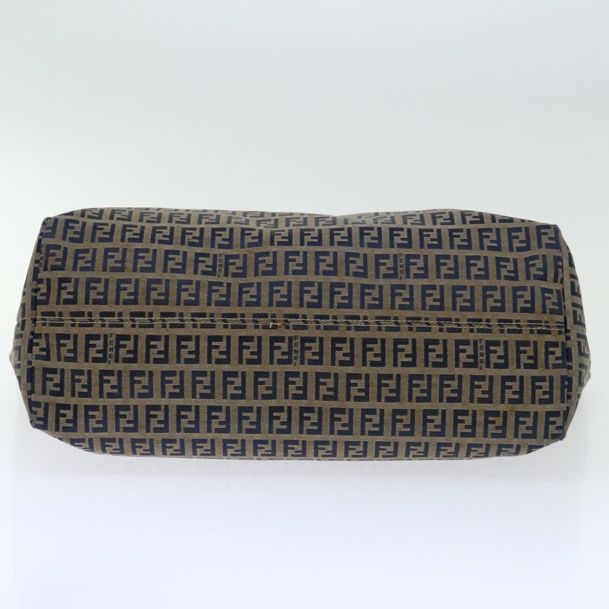 FENDI Zucchino Canvas Tote Bag Navy 4276 26764 01867226