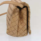 BOTTEGA VENETA INTRECCIATO Shoulder Bag Leather Beige Auth 67236
