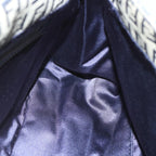 FENDI Zucchino Canvas Mamma Baguette Shoulder Bag Navy67267