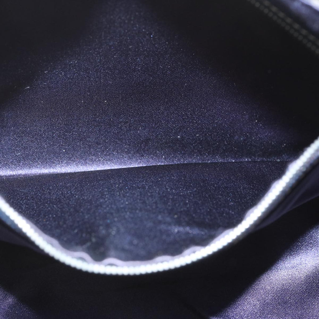 FENDI Zucchino Canvas Mamma Baguette Shoulder Bag Navy67267