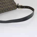 FENDI Zucchino Canvas Mamma Baguette Shoulder Bag Navy67267