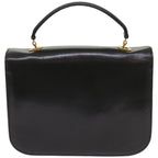 CELINE Shoulder Bag Leather Black  67274