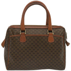 CELINE Macadam Canvas Hand Bag PVC Brown  67335
