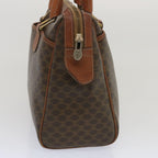 CELINE Macadam Canvas Hand Bag PVC Brown  67335
