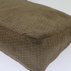 FENDI Zucchino Canvas Shoulder Bag Brown67343