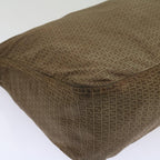 FENDI Zucchino Canvas Shoulder Bag Brown67343