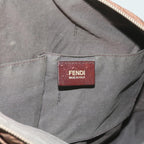 FENDI Zucchino Canvas Shoulder Bag Brown67343