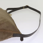 FENDI Zucchino Canvas Shoulder Bag Brown67343