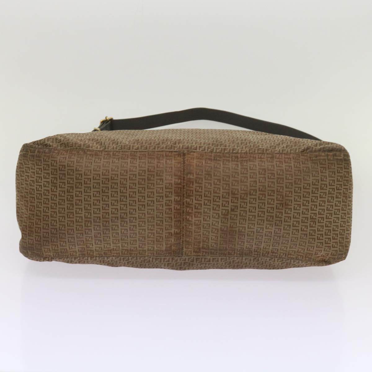 FENDI Zucchino Canvas Shoulder Bag Brown67343