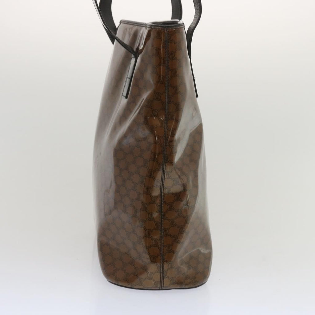 CELINE Macadam Canvas Tote Bag Brown Auth 67344