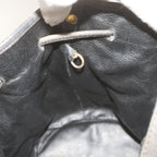 FENDI Zucchino Canvas Shoulder Bag Navy67351