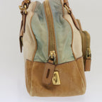 PRADA Hand Bag Canvas Beige 67412