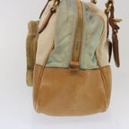 PRADA Hand Bag Canvas Beige 67412