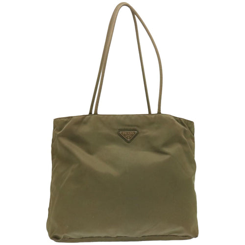 PRADA Tote Bag Nylon Khaki  67418