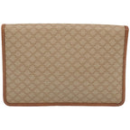 CELINE Macadam Canvas Clutch Bag Beige  67439