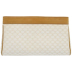 CELINE Macadam Canvas Clutch Bag PVC Leather Whe  67446