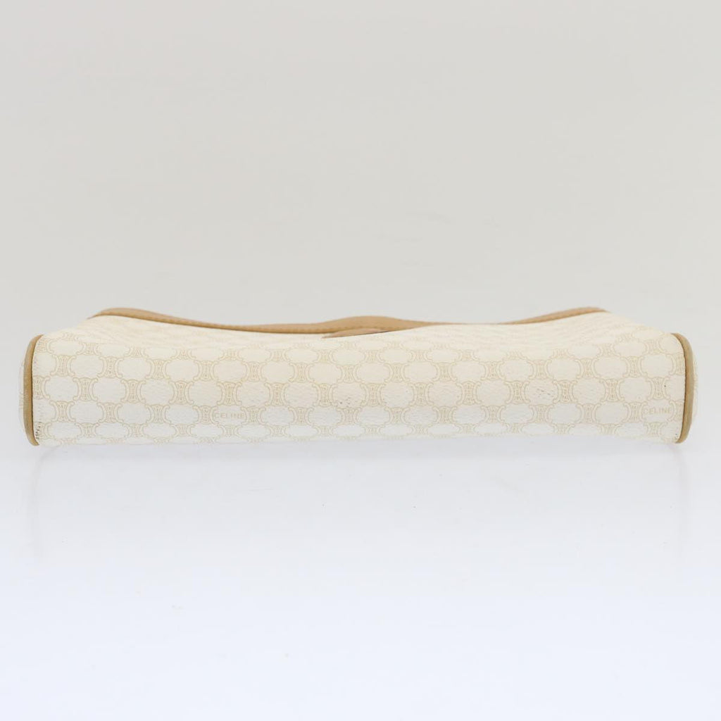 CELINE Macadam Canvas Clutch Bag PVC Leather Whe  67446