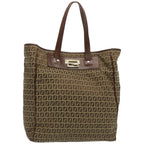 FENDI Zucchino Canvas Hand Bag Brown67454