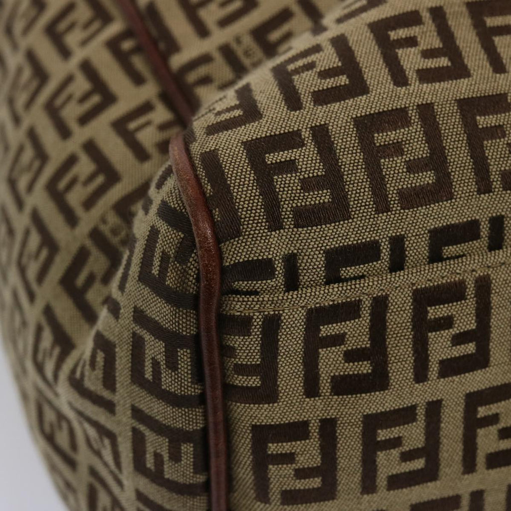 FENDI Zucchino Canvas Hand Bag Brown67454