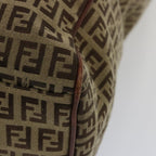 FENDI Zucchino Canvas Hand Bag Brown67454