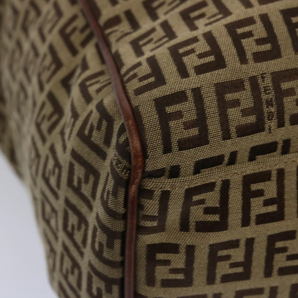 FENDI Zucchino Canvas Hand Bag Brown67454