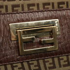 FENDI Zucchino Canvas Hand Bag Brown67454