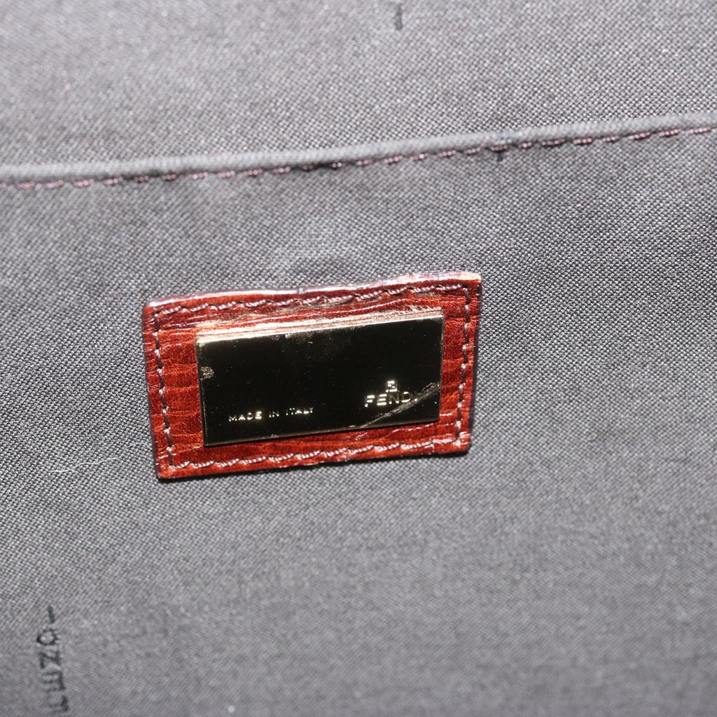 FENDI Zucchino Canvas Hand Bag Brown67454