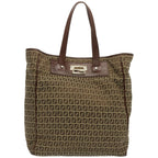FENDI Zucchino Canvas Hand Bag Brown67454