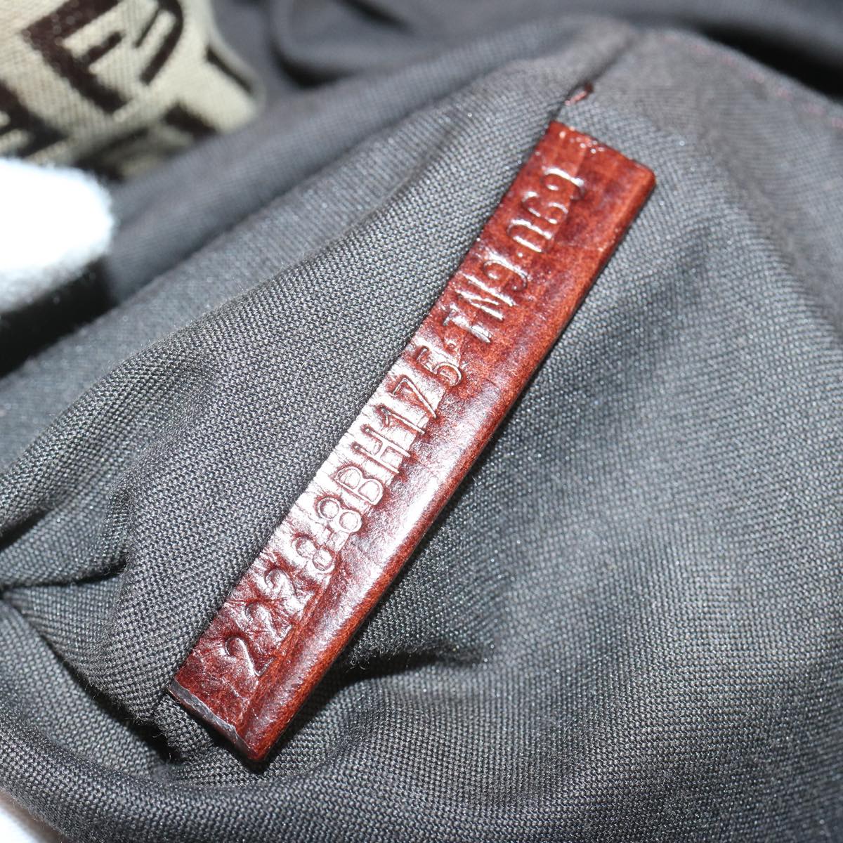 FENDI Zucchino Canvas Hand Bag Brown67454