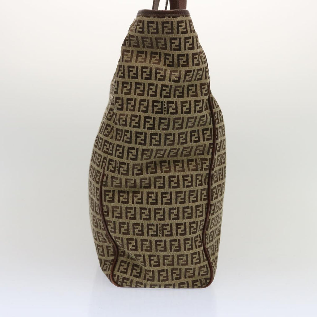 FENDI Zucchino Canvas Hand Bag Brown67454