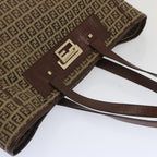 FENDI Zucchino Canvas Hand Bag Brown67454