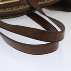 FENDI Zucchino Canvas Hand Bag Brown67454
