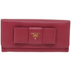 PRADA Long Wallet Safiano leather Pink  67548