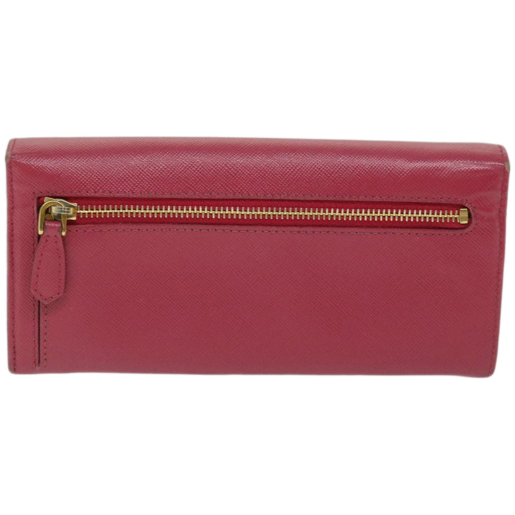 PRADA Long Wallet Safiano leather Pink  67548