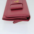 PRADA Long Wallet Safiano leather Pink  67548