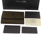 PRADA Wallet Nylon Gray  67558
