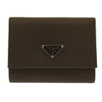 PRADA Wallet Nylon Gray  67558