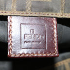 FENDI Zucca Canvas Hand Bag Black Brown67589
