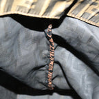 FENDI Zucca Canvas Hand Bag Black Brown67589
