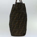 FENDI Zucca Canvas Hand Bag Black Brown67589