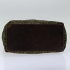 FENDI Zucca Canvas Hand Bag Black Brown67589