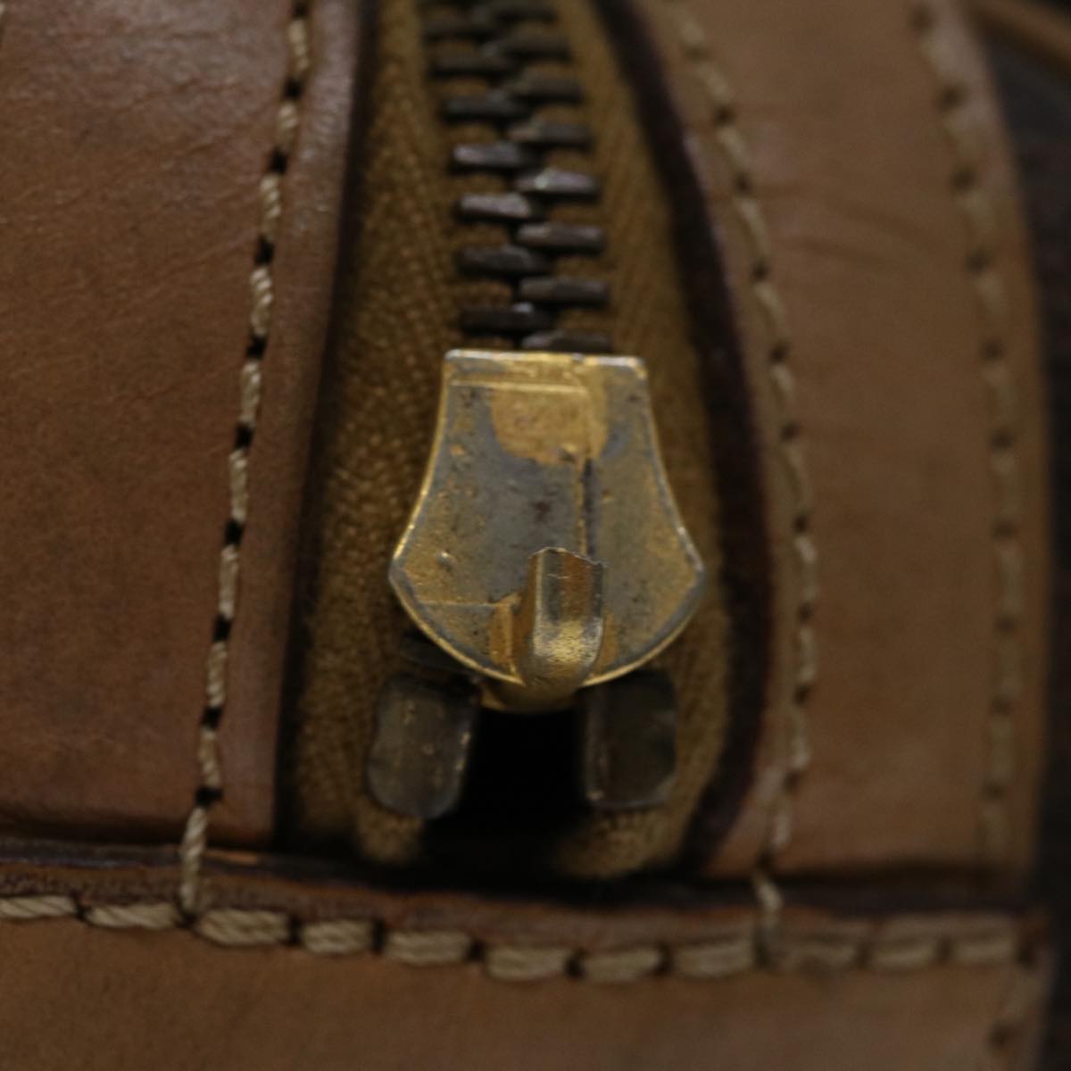 CELINE Macadam Canvas Hand Bag PVC Brown  67609