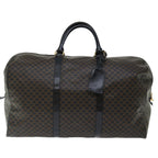 CELINE Macadam Canvas Boston Bag PVC Black  67629