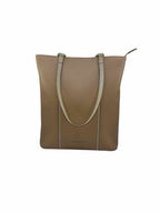 BURBERRY Camel Leather Solid Handbag