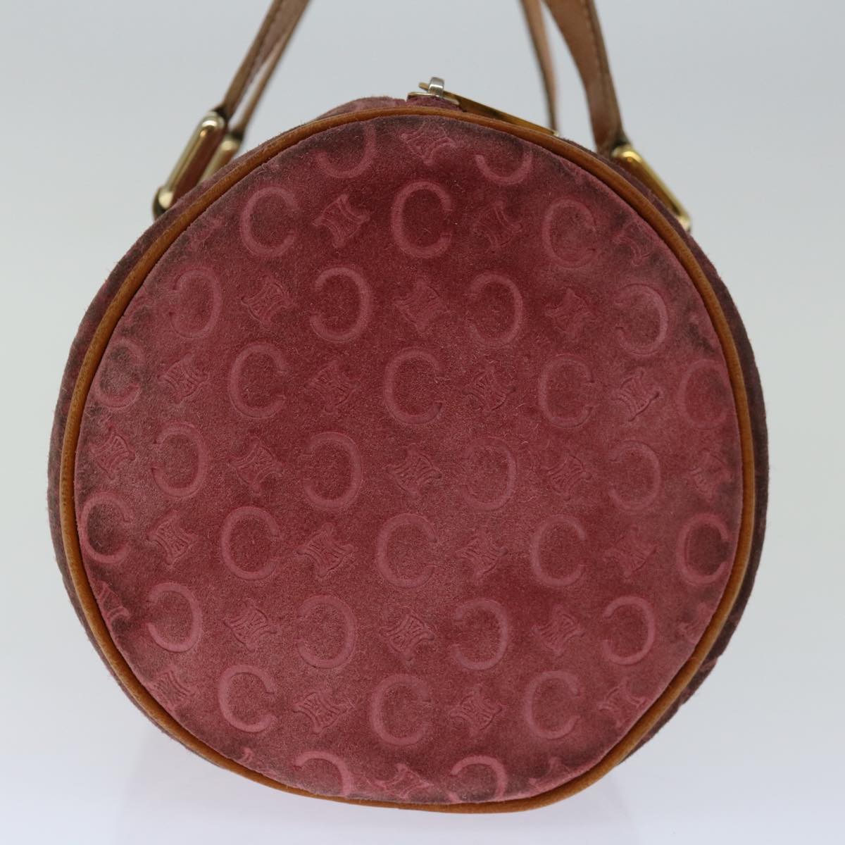 CELINE C Macadam Canvas Hand Bag Pink  67680